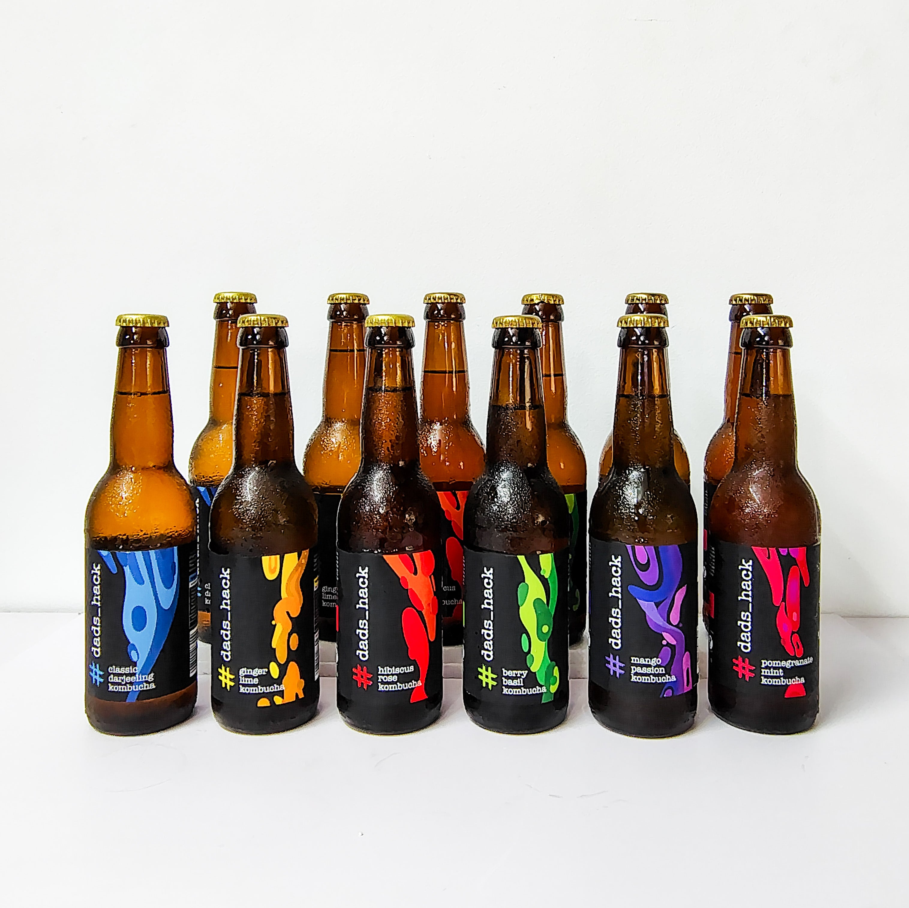 12-Pack Kombucha Bottles