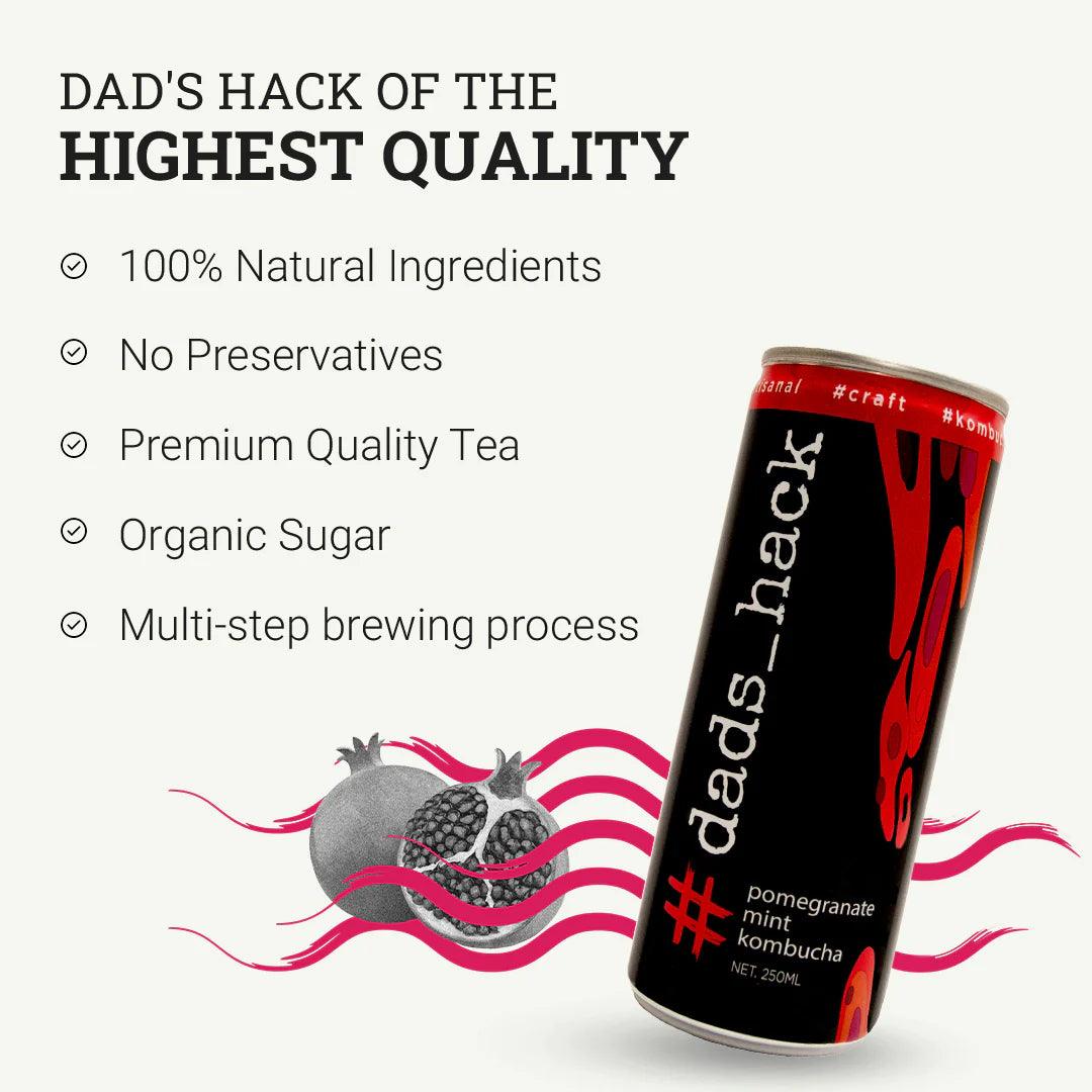 Pomegranate Mint Kombucha Can - Pack of 6