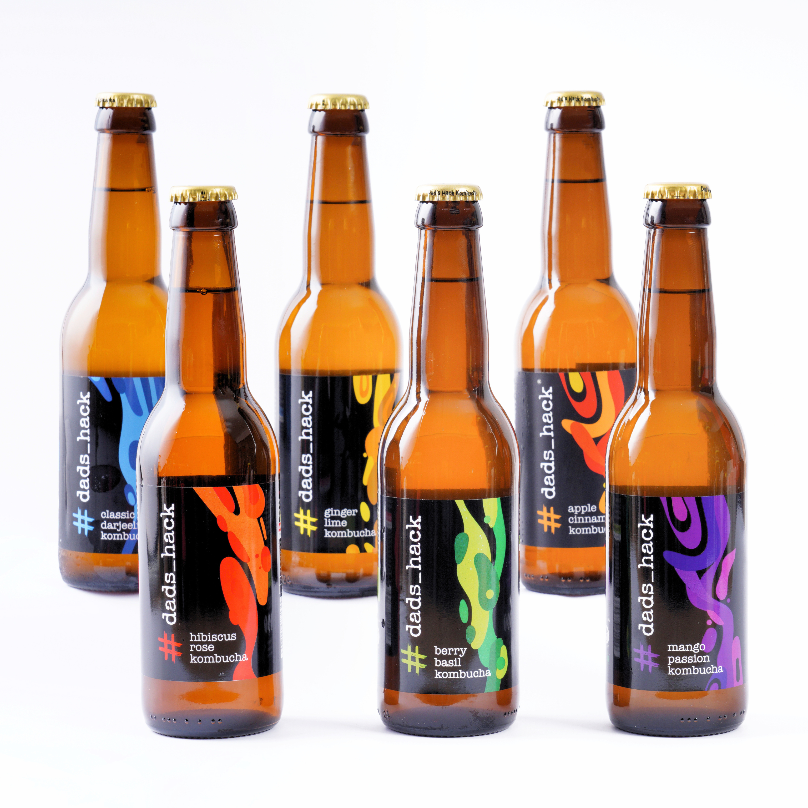 6-Pack Kombucha Bottles