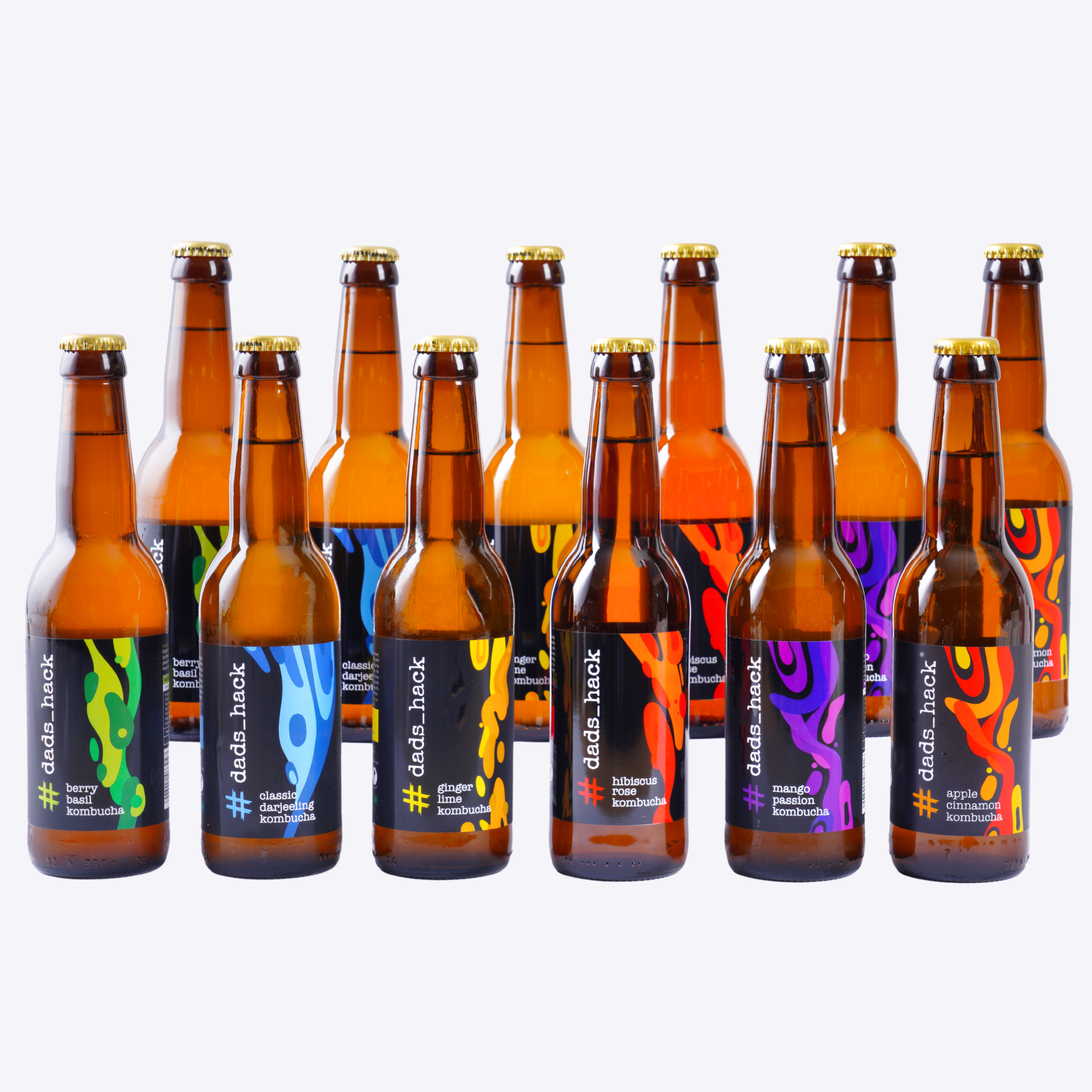 12-Pack Kombucha Bottles