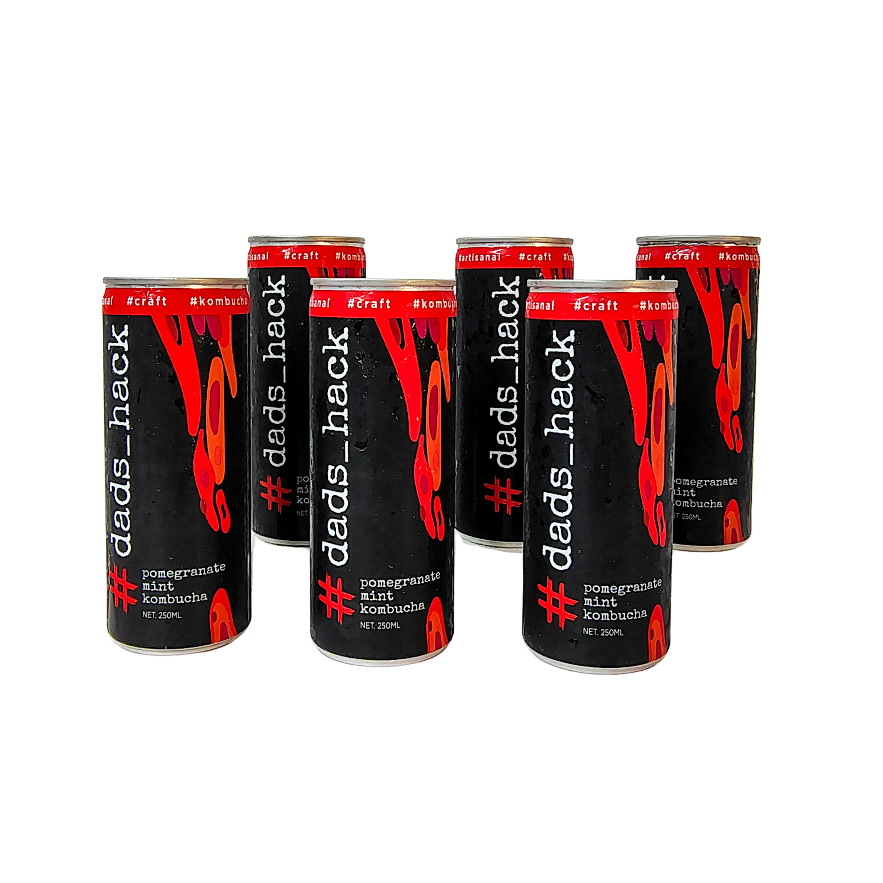 Pomegranate Mint - Pack of 6 Kombucha Cans