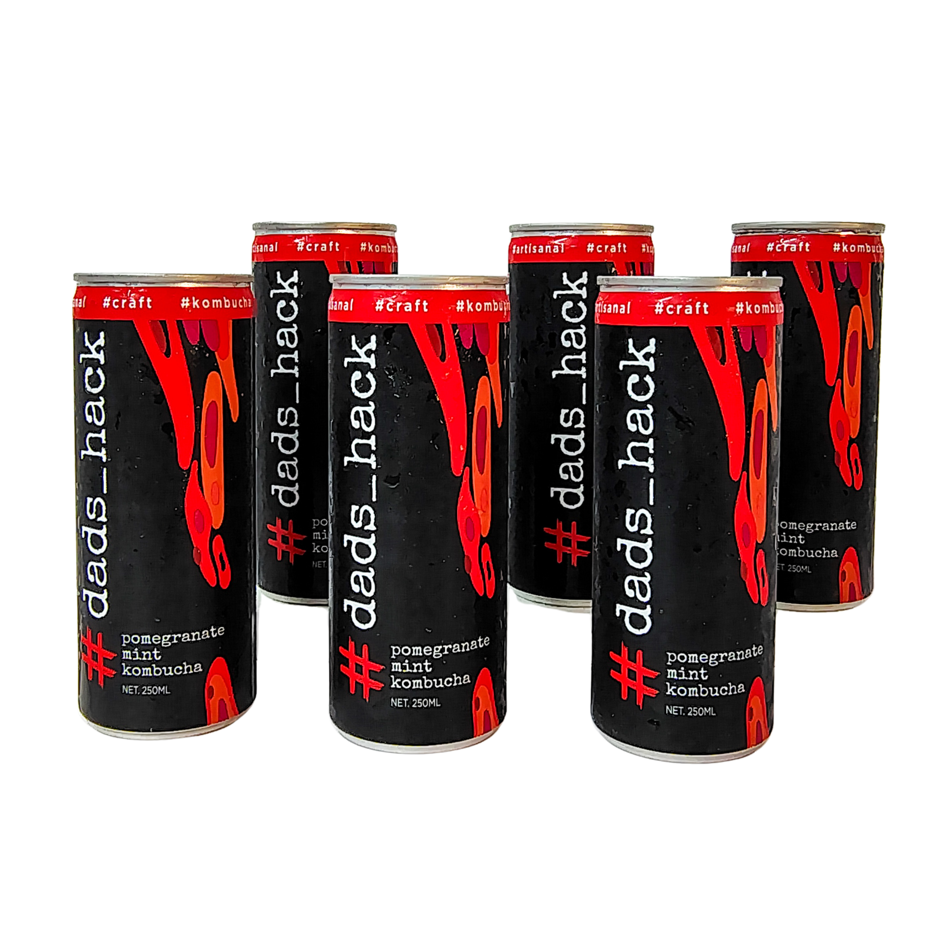 Pomegranate Mint - Pack of 6 Kombucha Cans