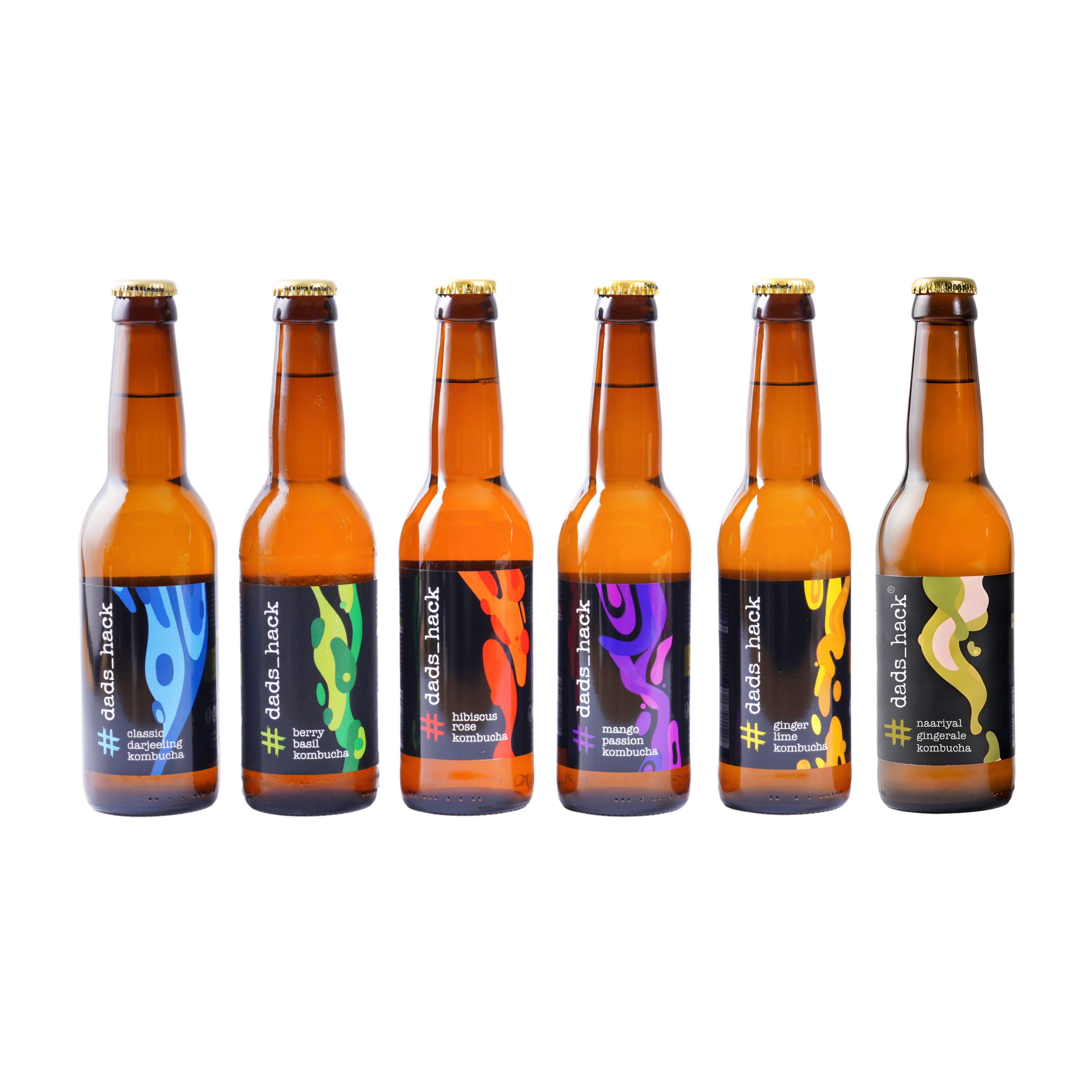 6-Pack Kombucha Bottles