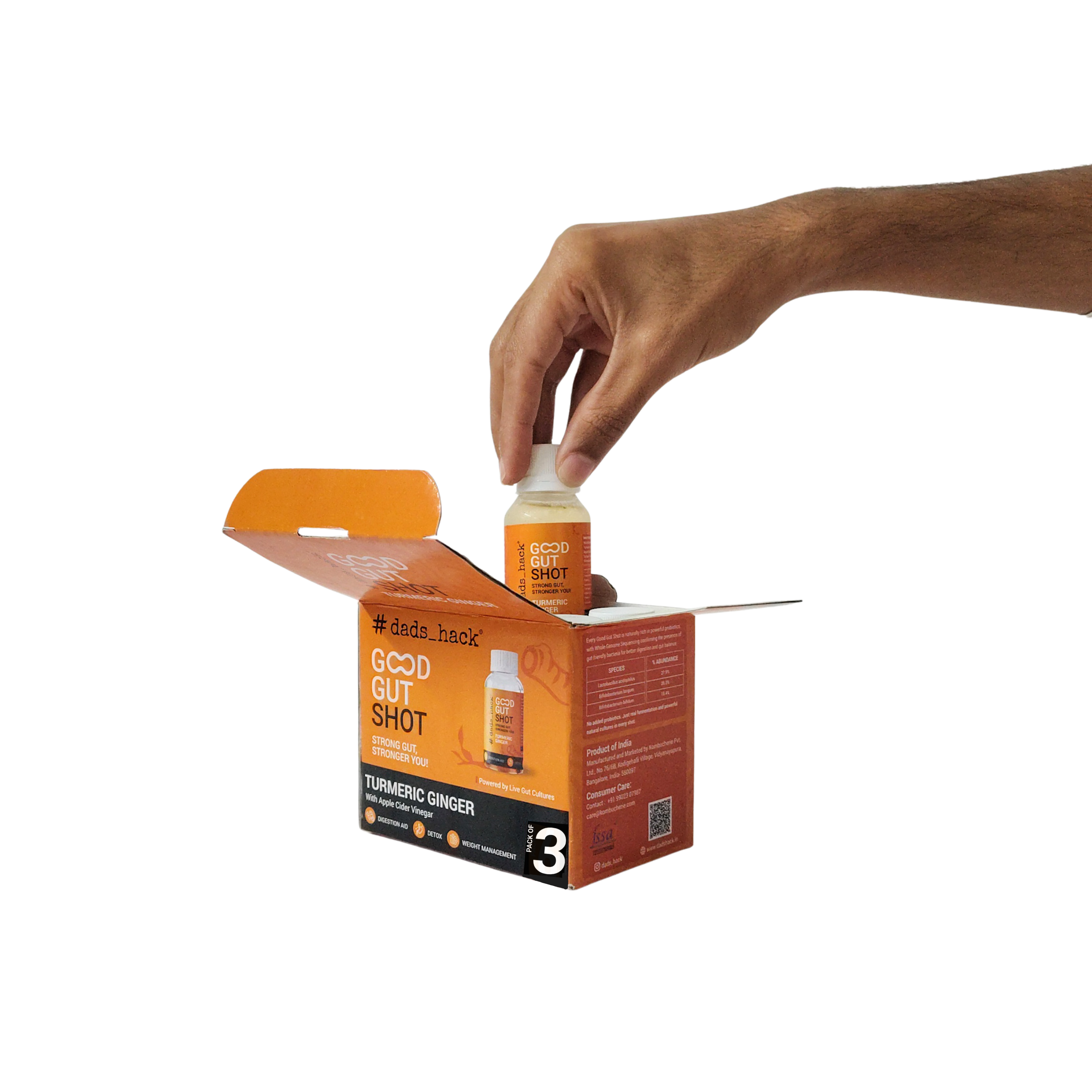 Good Gut Shot - Turmeric Ginger (Pack of 3)