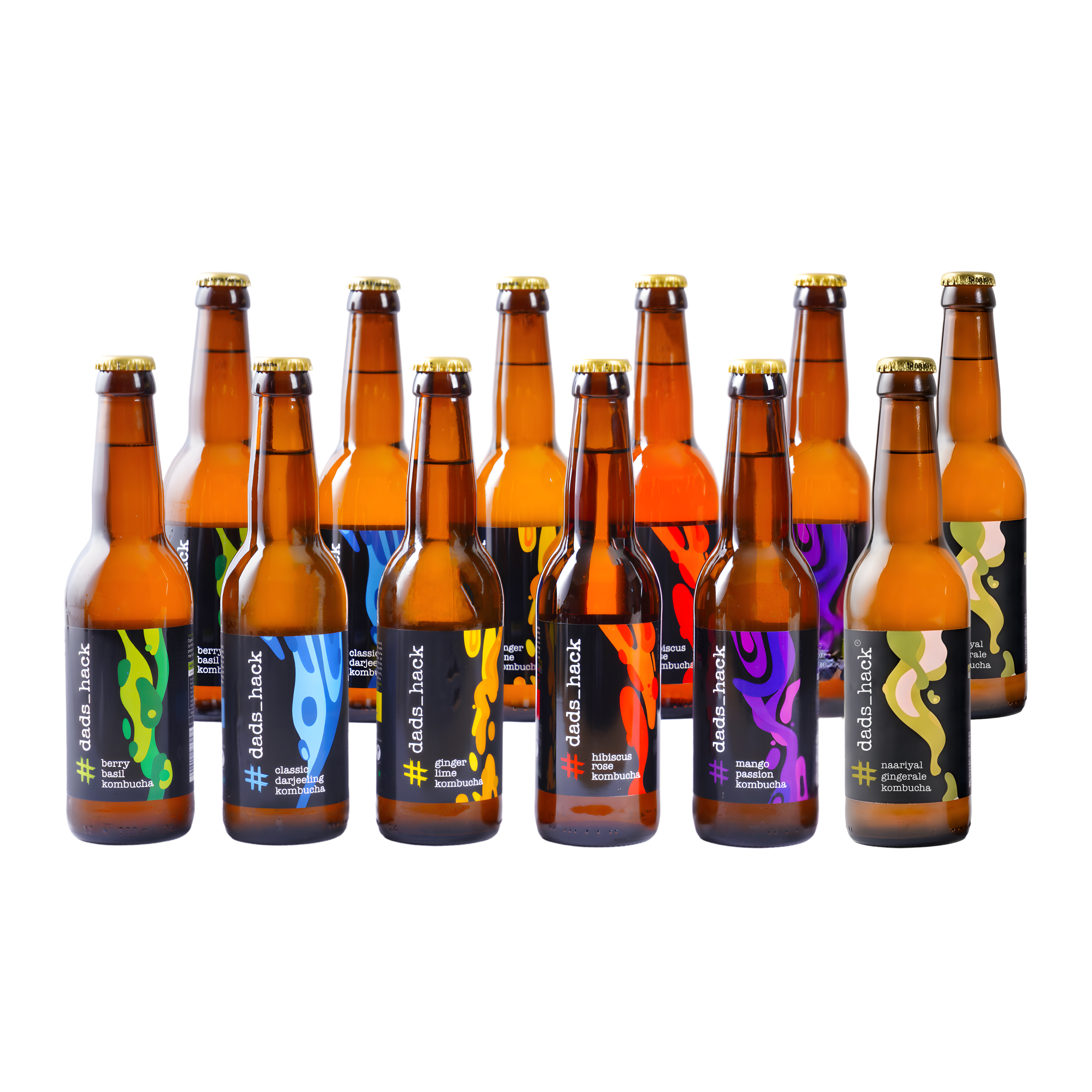 12-Pack Kombucha Bottles