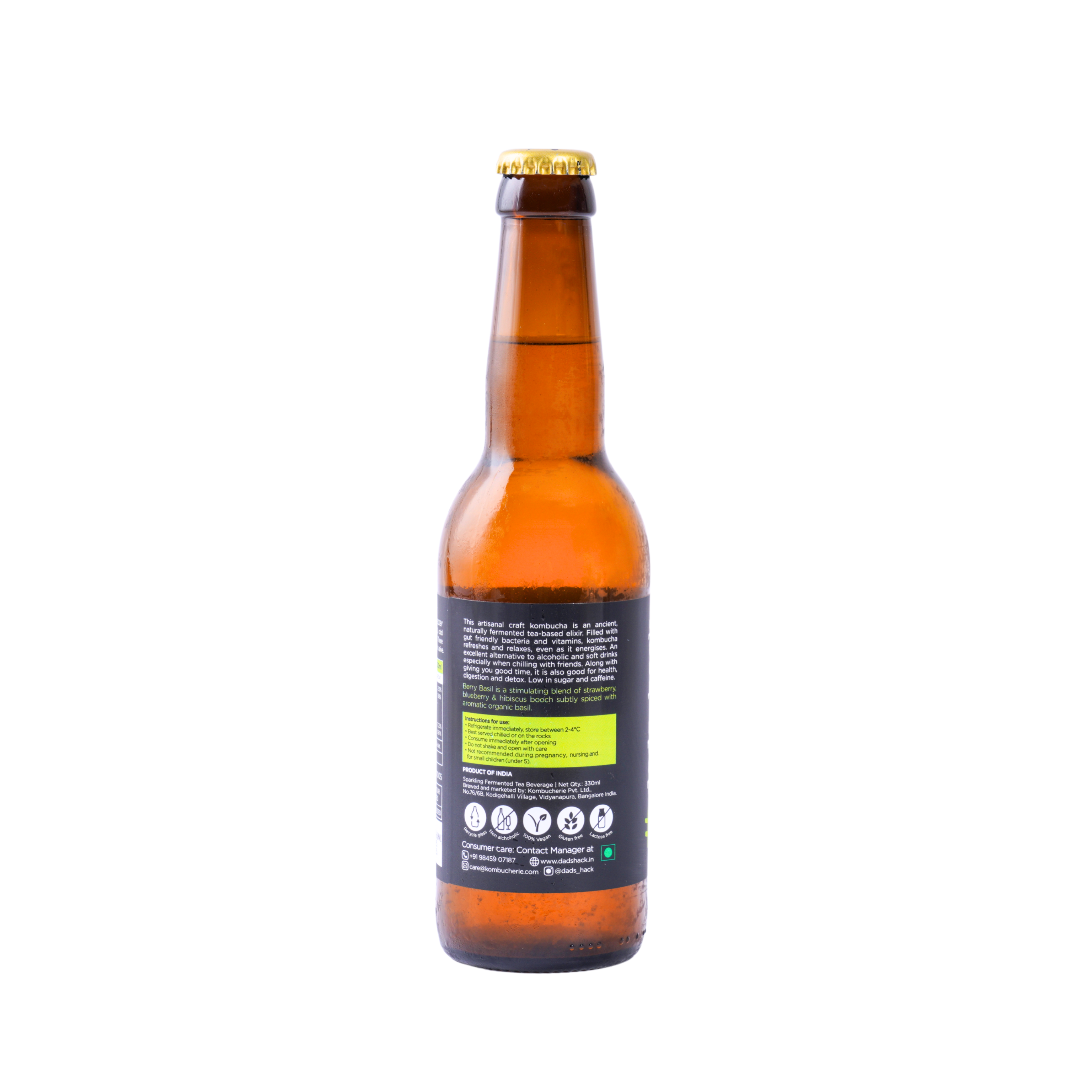 Berry Basil Kombucha