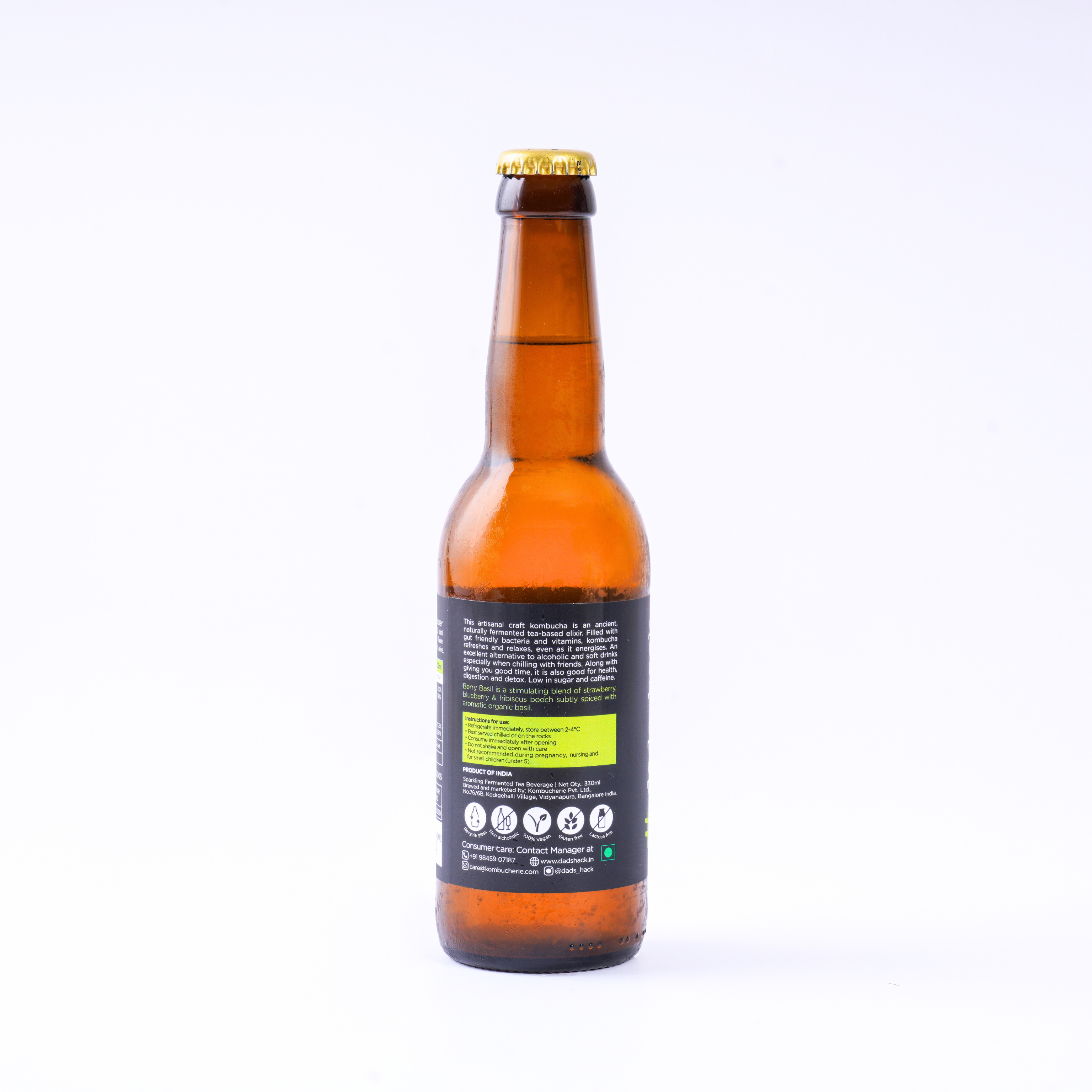 Berry Basil Kombucha